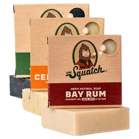 Buy Dr Squatch Mens Soap Variety Pack Manly Scent Bar Soaps Pine