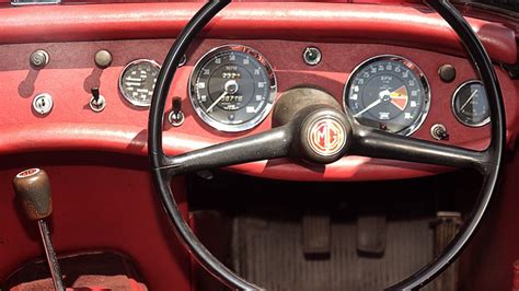 Smiths Instruments On The Mg Midget Mk I Sports Car Mg Midget Will