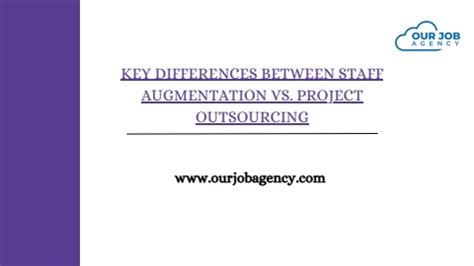 Key Differences Between Staff Augmentation Vs Project Outsourcing