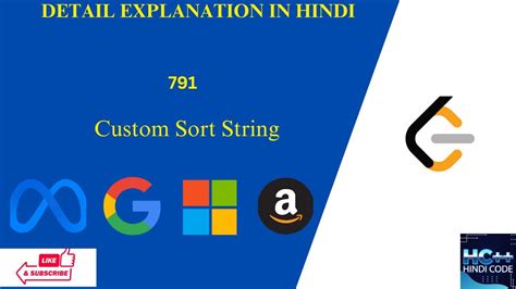 Custom Sort String LeetCode 791 C YouTube