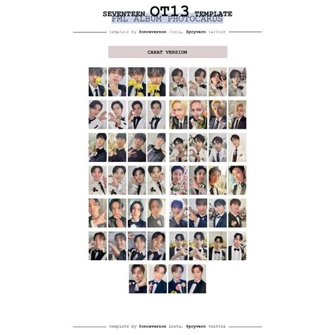 Svt Fml Carat Version Random Photocards Pre Order Hobbies Toys