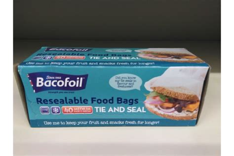 Bacofoil Resealable Food Bags Tie And Seal 8 Till Late Deliver Cardiff