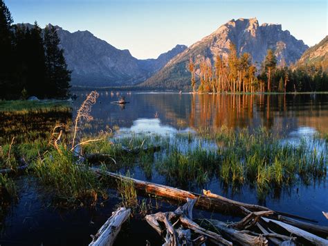 Jackson Lake at Sunrise Grand Teton National Park Wyoming picture ...