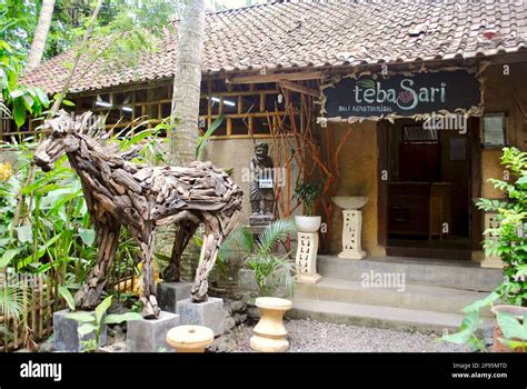 Bali Indonesia Entrance To Teba Sari Agrotourism A Small Venue