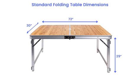 Folding Table Size (Dimensions Guide)