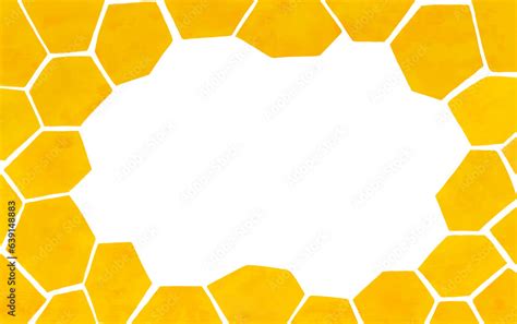 Beehive Honeycomb Horizontal Background Watercolor Texture Hexagon