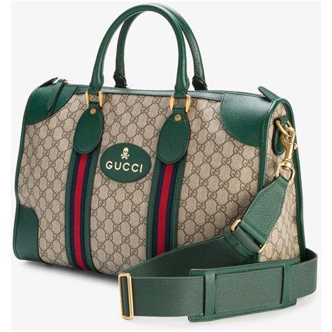 Gucci GG Supreme Small Duffel Bag 1 665 Liked On Polyvore Featuring