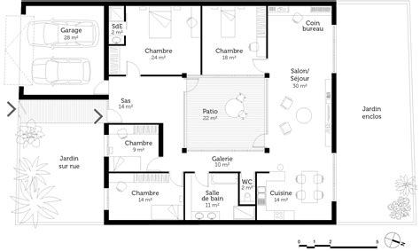 Plan Maison Plain Pied 4 Chambres Ooreka