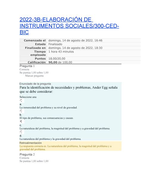 Prueba 1 elaboracion de instrumentos 2022 3B ELABORACIÓN DE