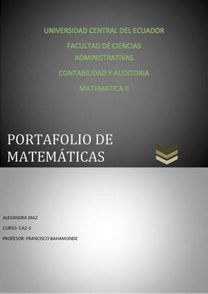 Calam O Portafolio Matem Ticas