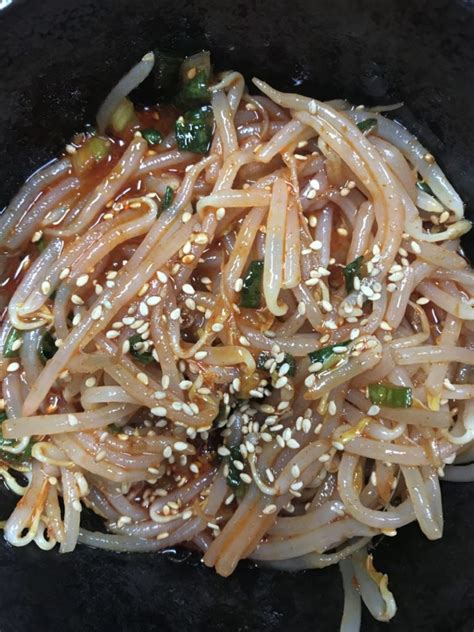 Spicy Korean Bean Sprouts Kongnamool Popular Side Dish Simply Meals