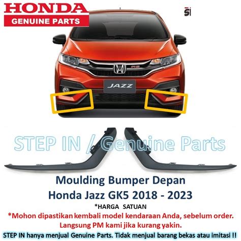 Jual Moulding List Garnish Lis Hitam Bumper Depan Honda Jazz Gk