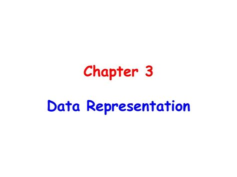 Chapter 3 Data Representation Ppt Download