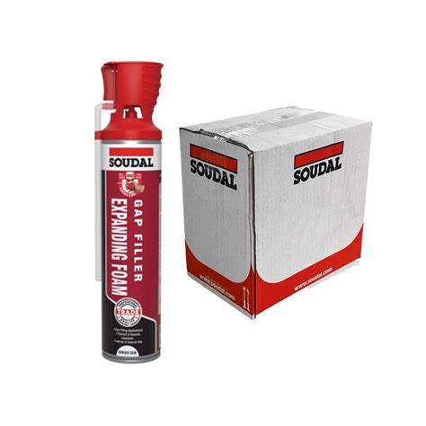 Soudal Gap Filler Expanding Foam Genius Gun 300ml Champagne Box Of