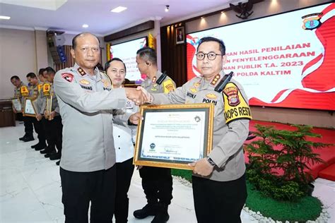 Kapolresta Balikpapan Terima Penghargaan Dari Ombudsman Kaltim