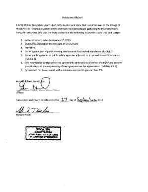 Fillable Online Icc Illinois Petitioner Affidavit Fax Email Print