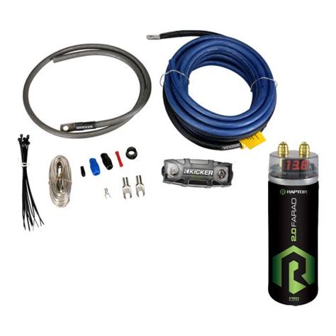 find kicker pk  gauge power amp installation kit   farad
