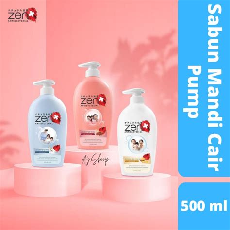 Jual Zen Antibacterial Body Wash Pump Sabun Mandi Cair Ml