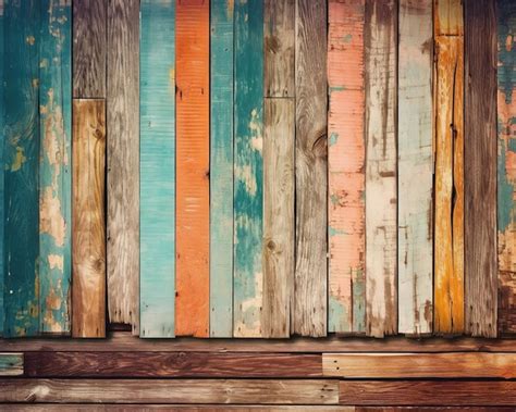 Una Pared De Madera Con Diferentes Colores De Madera Y La Palabra