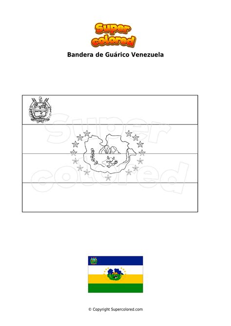 Bandera Para Colorear De Venezuela Dibujos Para Colorear Y Pintar