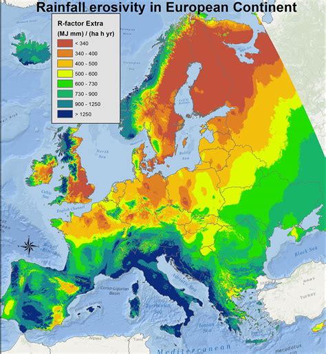 Rainfall Erosivity in Europe - ESDAC - European Commission