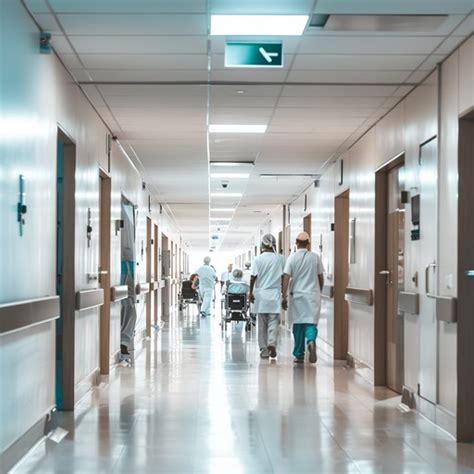 Free Hospital Corridor Scene Photo - Hospital, Corridor, Healthcare ...