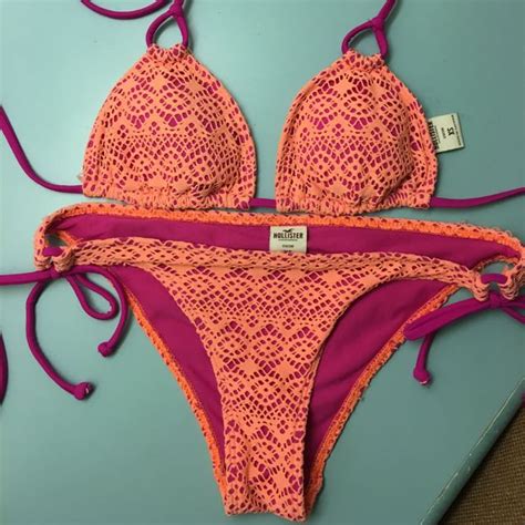 Hollister Bikini Set Women S Fashion Swimwear Bikinis Swimsuits On