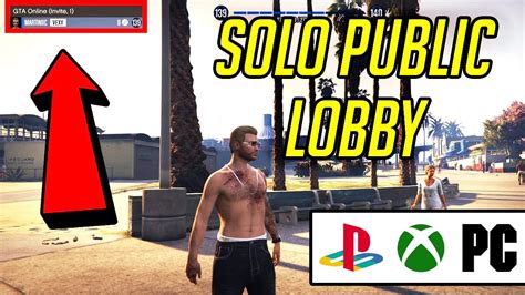 How To Get Into Solo Public Lobby In GTA Online PS5 XBOX PC UPDATED