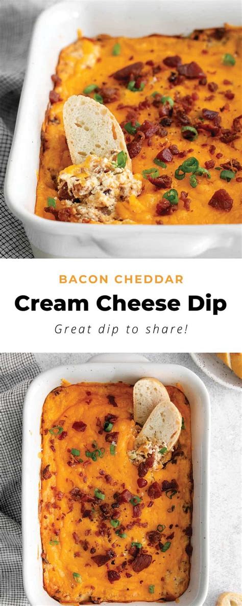 Cheddar Bacon Cream Cheese Dip The Cheese Knees Recipe Bacon