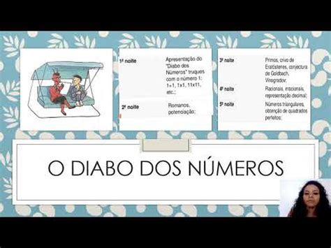 Eletiva Contas E Contos O Diabo Dos N Meros Youtube