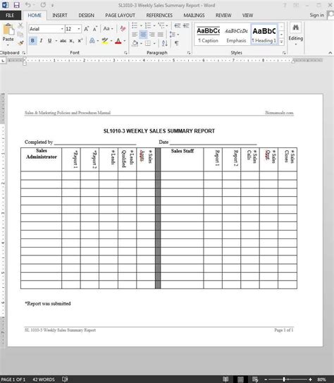 Weekly Sales Report Format Calep Midnightpig Co Throughout Test