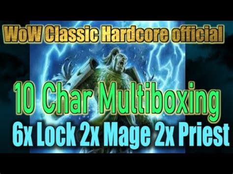 WoW Classic Hardcore Multiboxing 10 Chars Level 1 4 STITCHES EU HC