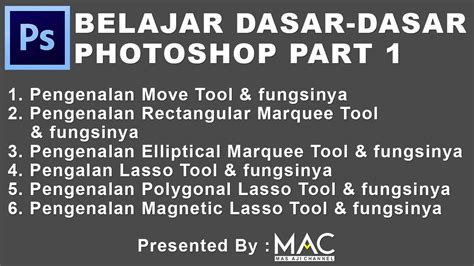 Tutorial Photoshop Untuk Pemula Satu Trik