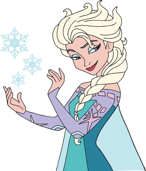 Princess Elsa Frozen Cartoon Characters Vector Princesa Elsa Vector Png Clipart Large Size