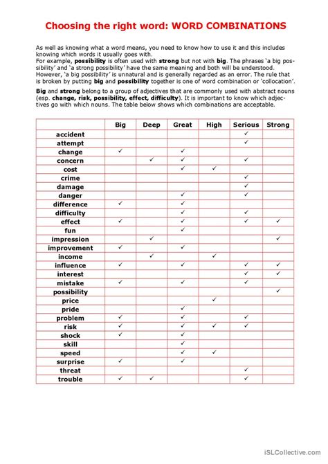 Adjectives Choosing the right word Français FLE fiches pedagogiques