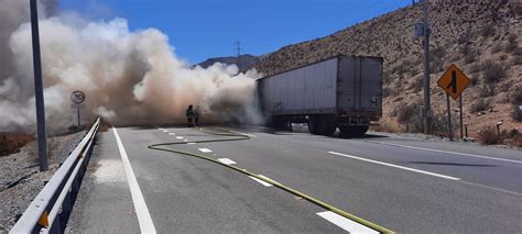 Video Incendio De Cami N Moviliza A Equipos De Emergencia En La Ruta