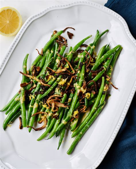 Green Beans With Crispy Shallots Garlic Lemon Dijon Super Safeway