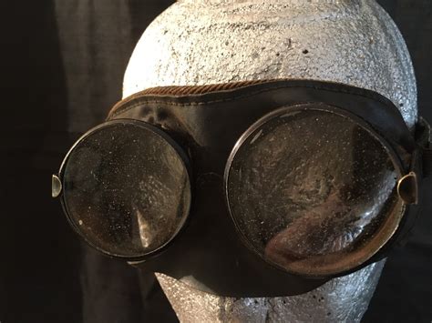 Antique Willson Safety Goggles Round Lenses Welding Goggles Etsy