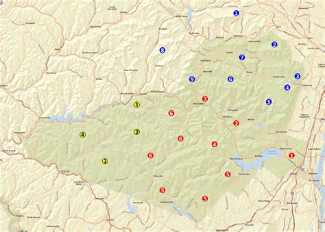 Catskill Mountains Forest Map