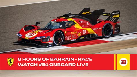 Ferrari Hypercar Onboard The 51 LIVE Race Action At 8 Hours Of