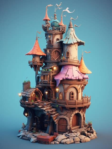 Premium AI Image | castle concept art