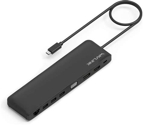 WAVLINK Estación de acoplamiento USB C adaptador tipo C de triple