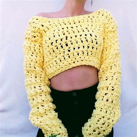 Crochet Crop Sweater Pattern