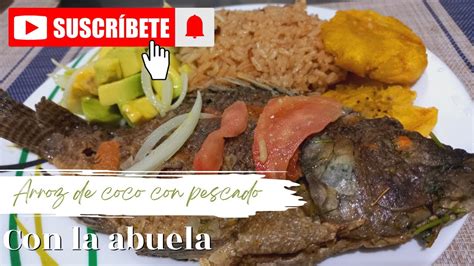 Receta Irresistible De Pescado Con Arroz De Coco Patacones Y Ensalada