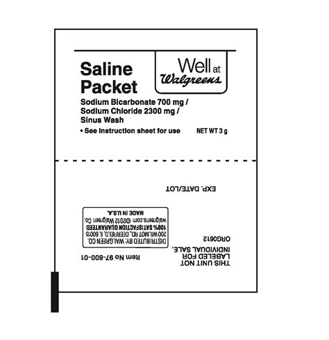 Dailymed Well At Walgreens Sodium Bicarbonate Sodium Chloride