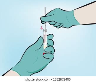 Step 6 While Holding Swab Same Stock Vector Royalty Free 1832872405