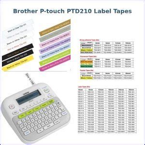 Brother P Touch Label Maker Label Tapes And Accessories