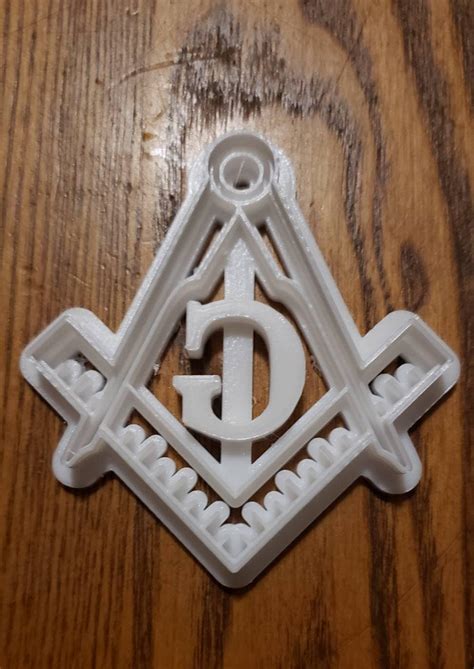 3d Printed 4 Inch Unpainted Masonic Square And Compasses Etsy