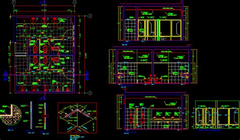 Servicios Higienicos En DWG Librería CAD