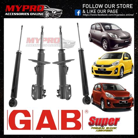 Perodua Myvi Gab Super Premium Shock Absorber Gas